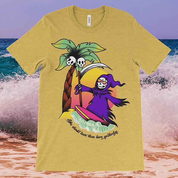 Death Wave T-Shirt, Grim Reaper Shirt - Sage Screenprinting