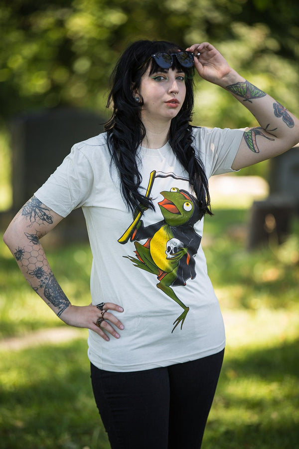 Frog Ripper Shirt, Tattoo Flash Clothing - Sage Screenprinting