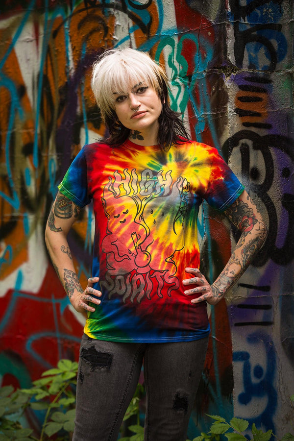 High Spirits Tie Dye - Sage Screenprinting