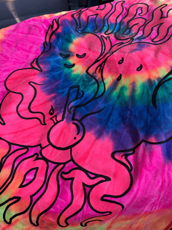 High Spirits Tie Dye - Sage Screenprinting