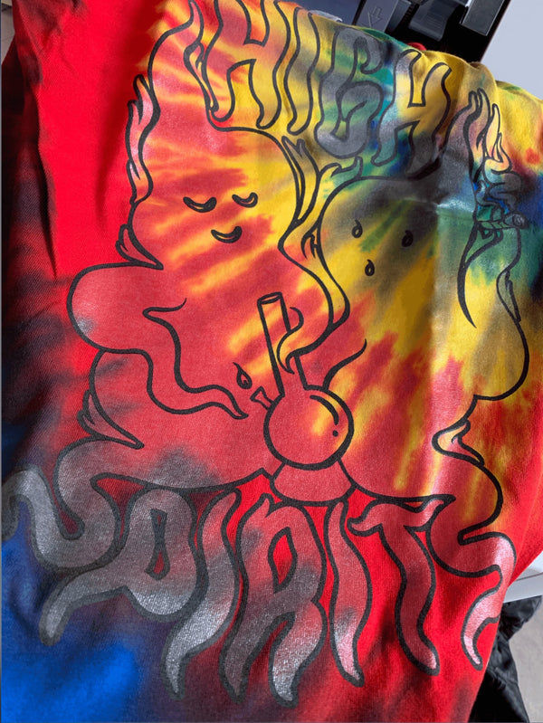 High Spirits Tie Dye - Sage Screenprinting