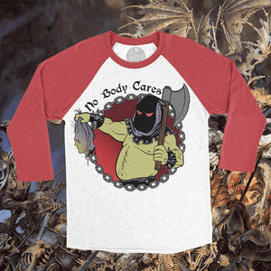 No Body Cares Raglan, D&D Shirt - Sage Screenprinting