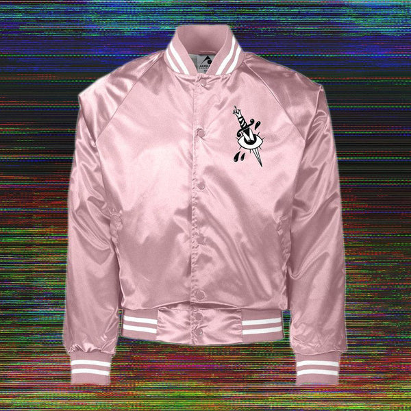 Portal Satin Jacket - Sage Screenprinting