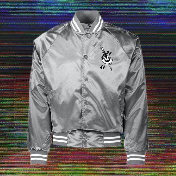 Portal Satin Jacket - Sage Screenprinting