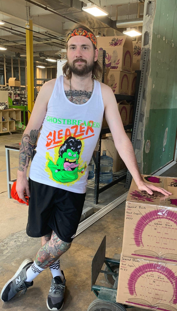 Sleazer, Ghostbusters Themed Shirt - Sage Screenprinting