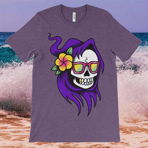 Vacation Reaper T-Shirt - Sage Screenprinting