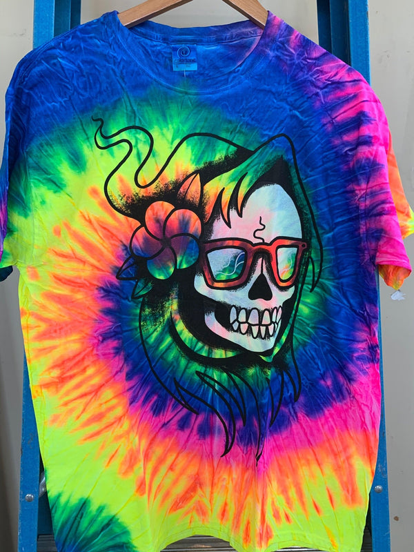 Vacation Reaper Tie Dye - Sage Screenprinting