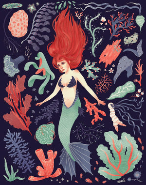 Mermaid No. 1 - Sage Screenprinting